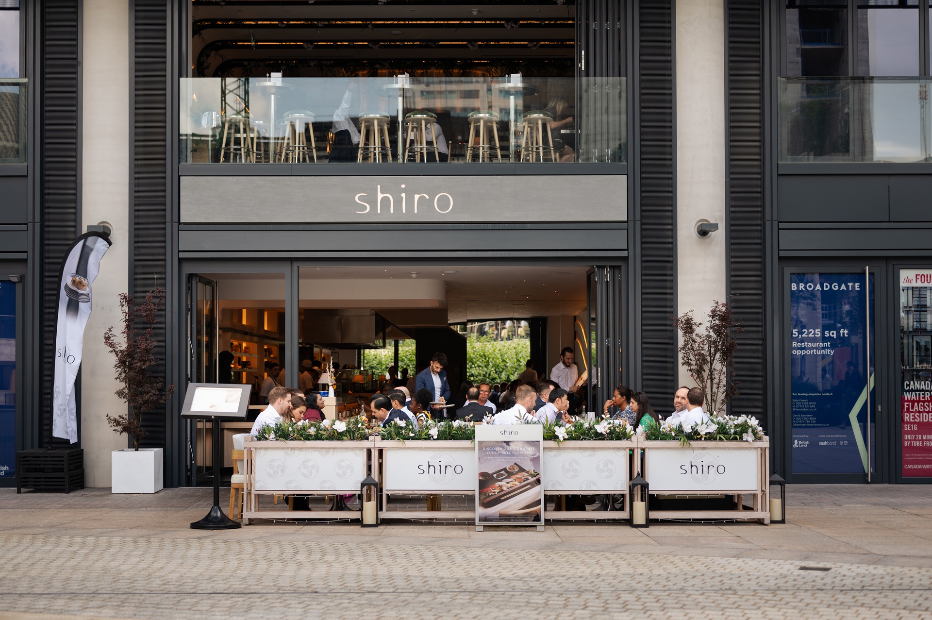 Shiro restaurant at Braodgate.