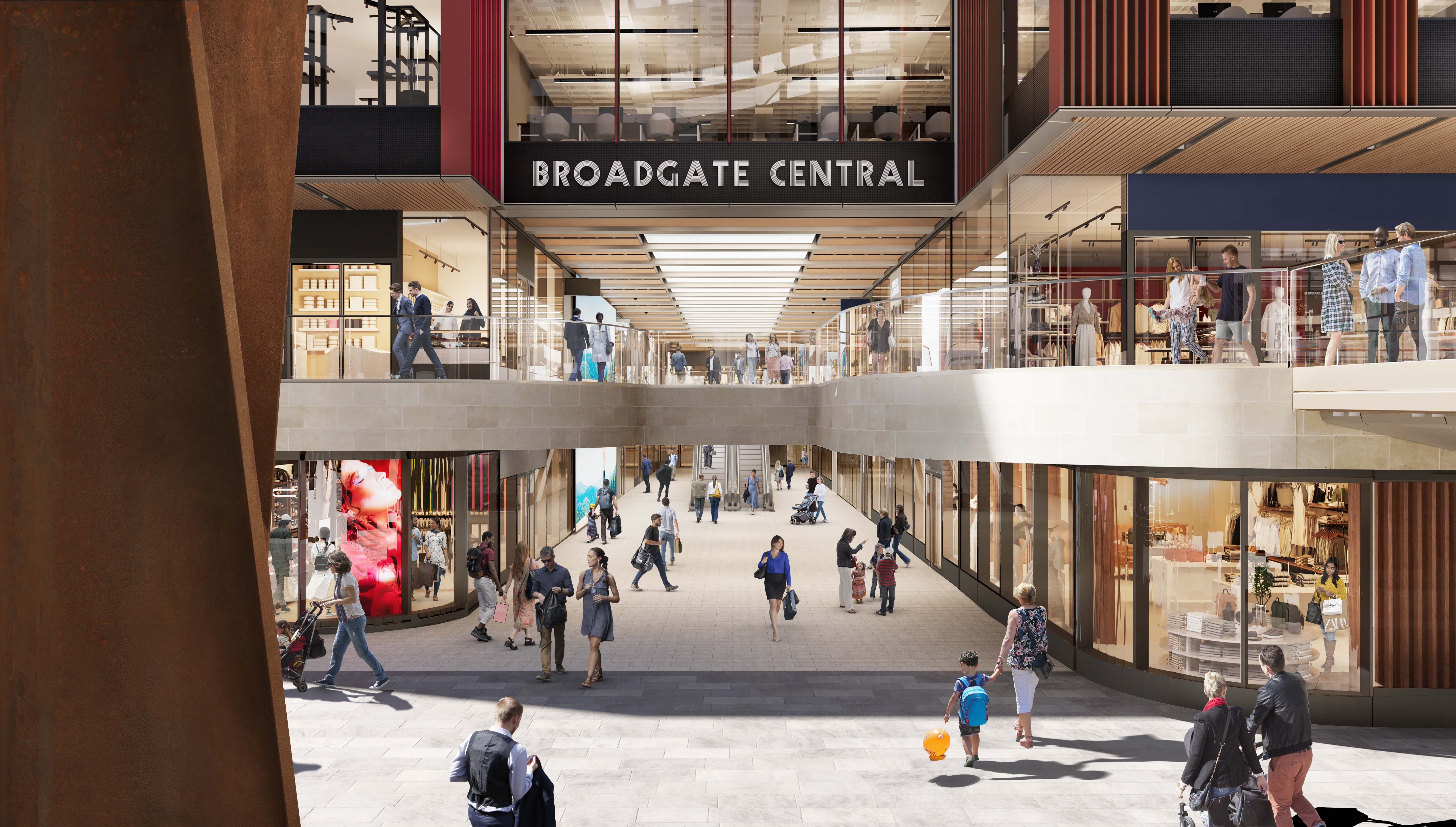 Internal of Broadgate central.