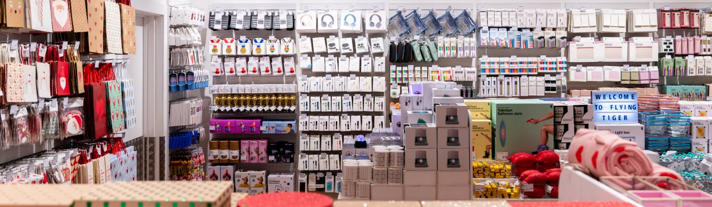 Interior of Flying Tiger shop