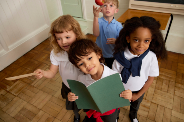 Group of school kids