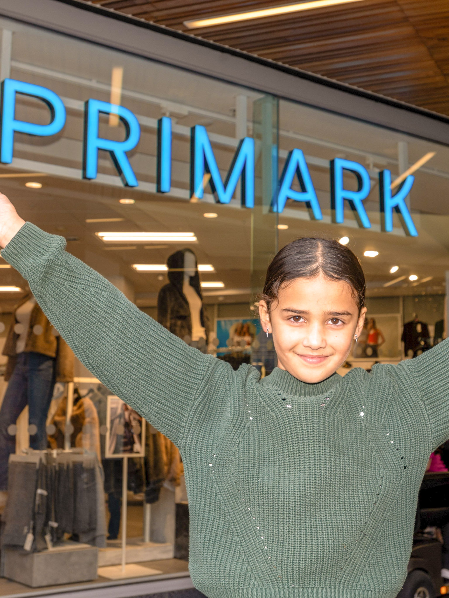 Chief Fun Officer outside Primark Ealing Broadway