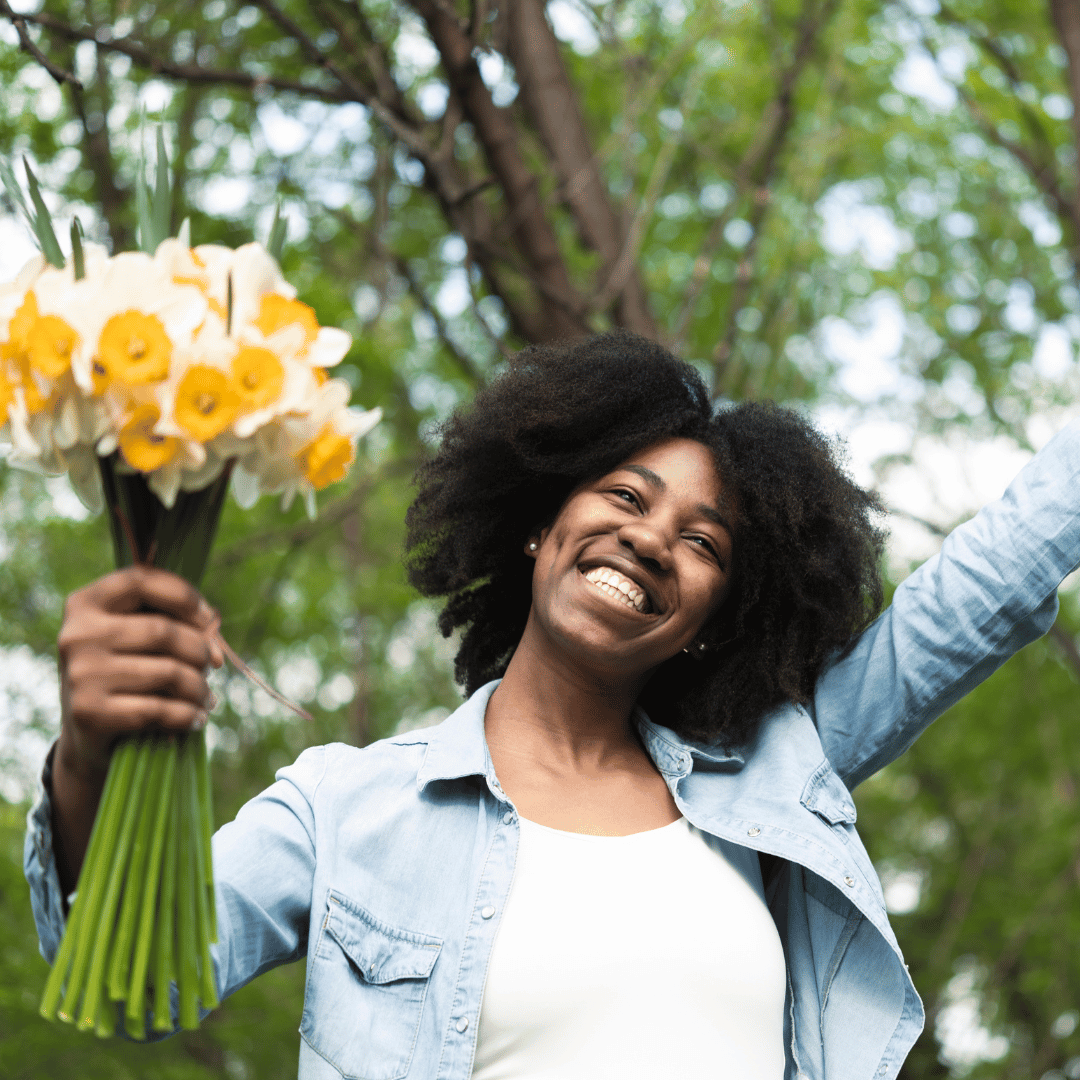 women with flowers