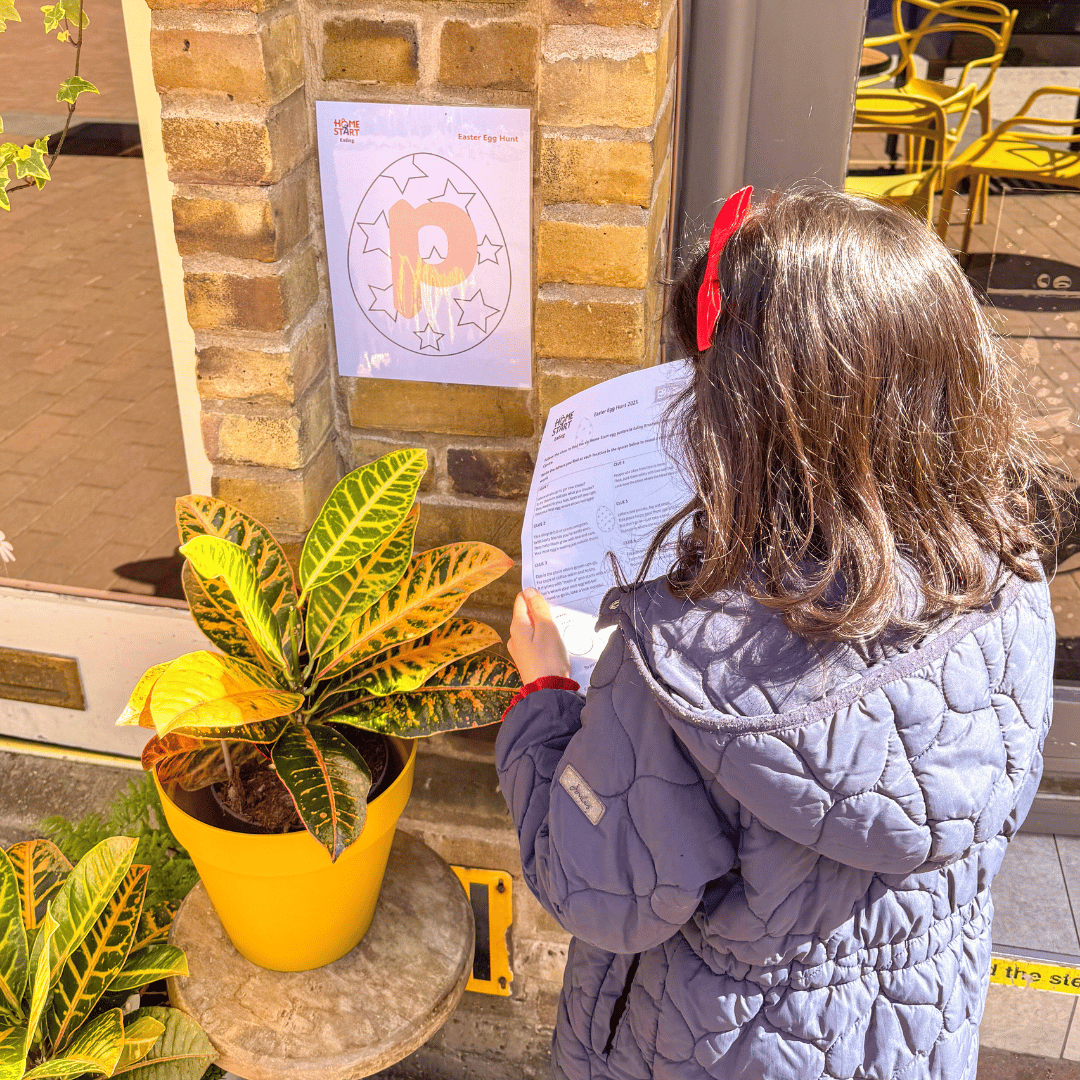 Girl on Easter Egg Hunt