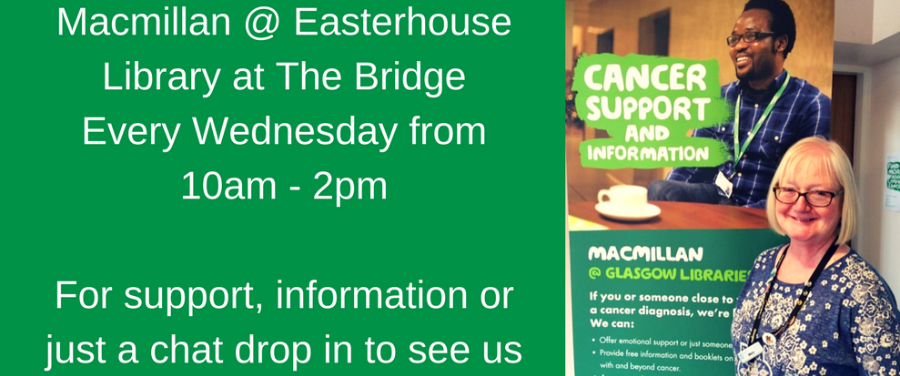 Macmillan Cancer Support at Easterhouse Library