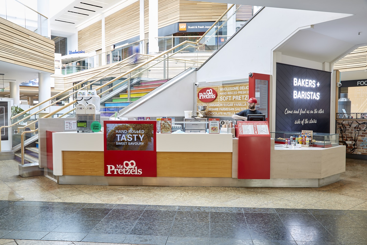 Mr Pretzels stand in Meadowhall.
