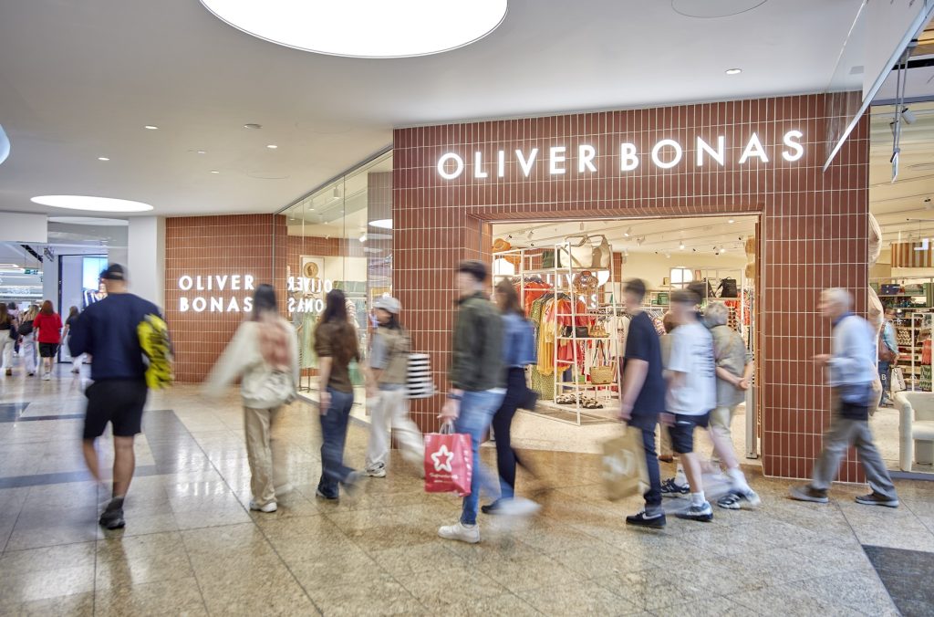 Oliver Bonas store frotnt at Meadowhall.