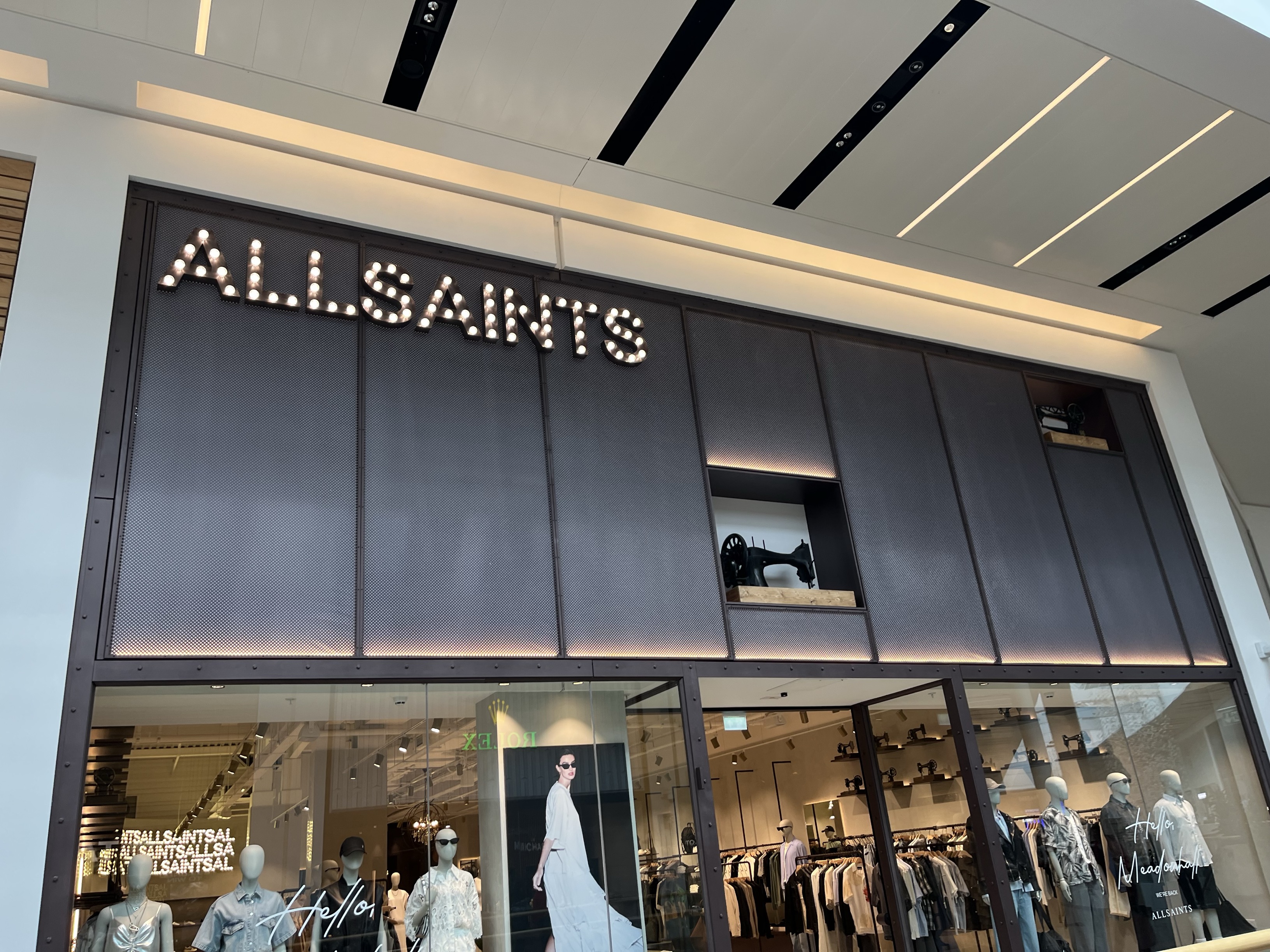 ALLSaints front at Meadowhall