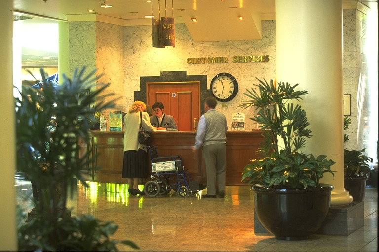 The Meadowhall customer services in the 1990s