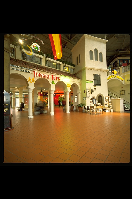 A restaurant in the Oasis Meadowhall in the 1990s
