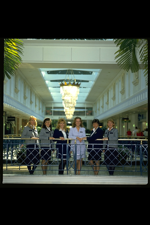 A group of Meadowhall employees from the 1990S
