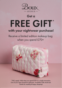 FREE Strawberry and Toast Makeup Bag with Purchase