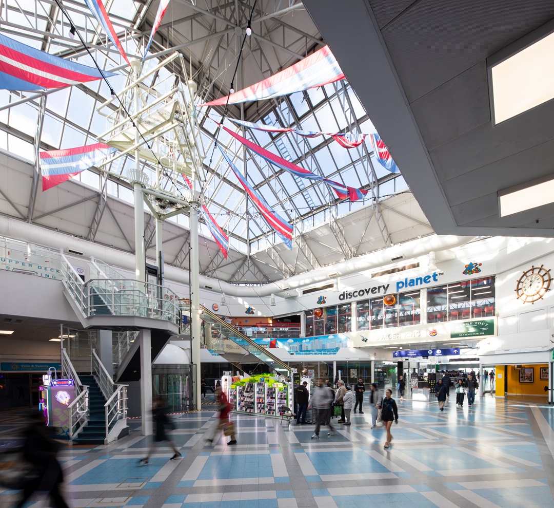 Interior of Surrey Quays shopping centre