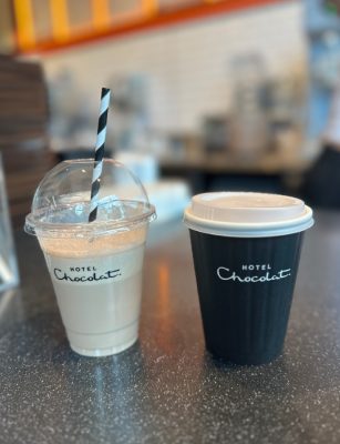 Two drinks from Hotel Chocolat